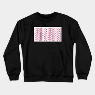 nya pattern on white Crewneck Sweatshirt